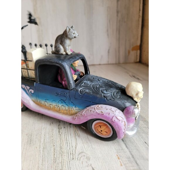 Jim shore‎ NEW 6010674 wicked Wheels witch car RARE Enesco Halloween figure - Picture 6 of 10